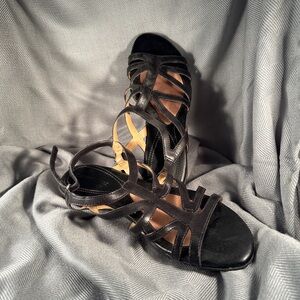 Naturalizer Black Strappy Heels